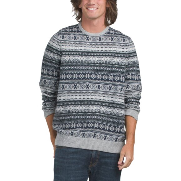 NAADAM Wool And Cashmere Blend Fair Isle Crewneck Sweater - Picture 1 of 3